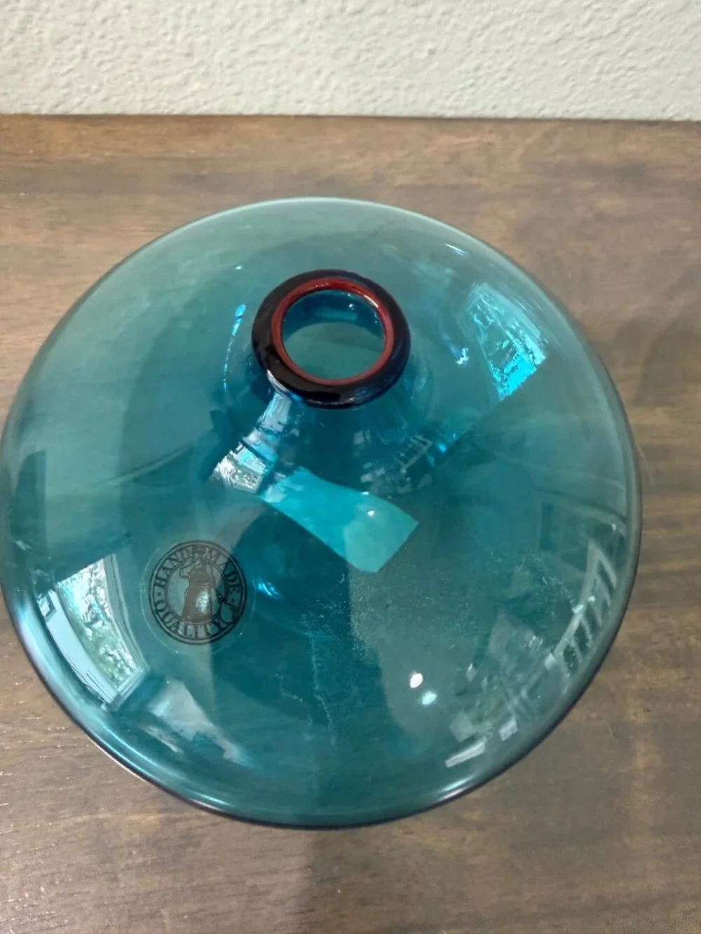IKEA Turquoise Blue Salong Glass Bud Vase